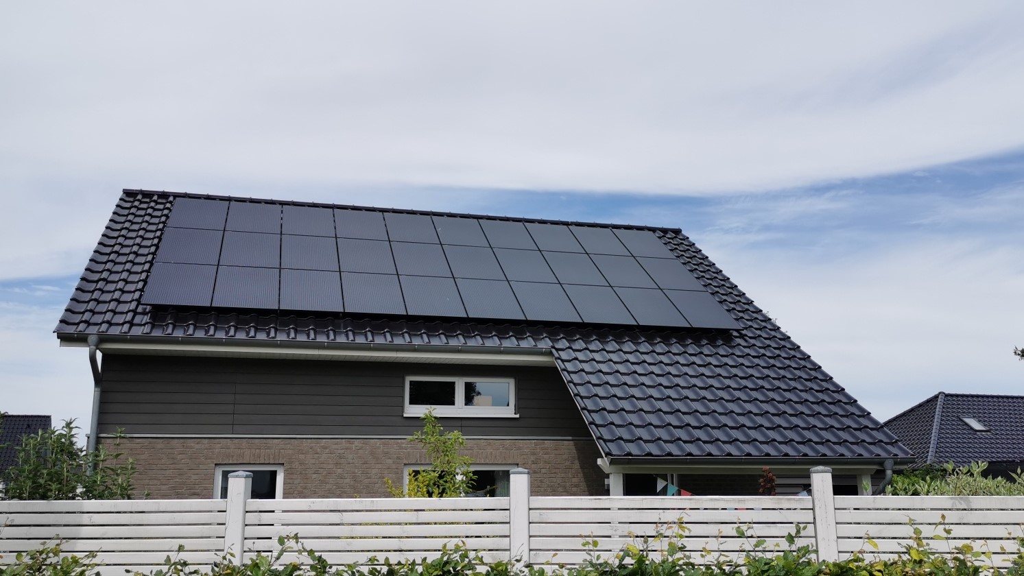 Haus mit Photovoltaik 